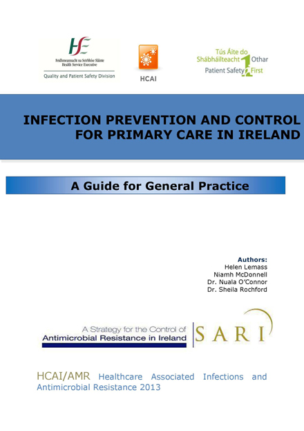 Infection Prevention And Control For Primary Care In Ireland
